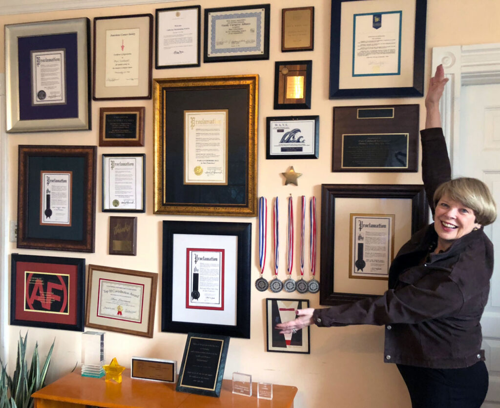 Pari Livermore and some of her many awards