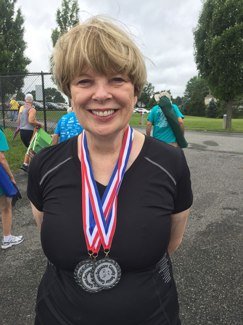 Pari Livermore at the Delaware County Senior Games